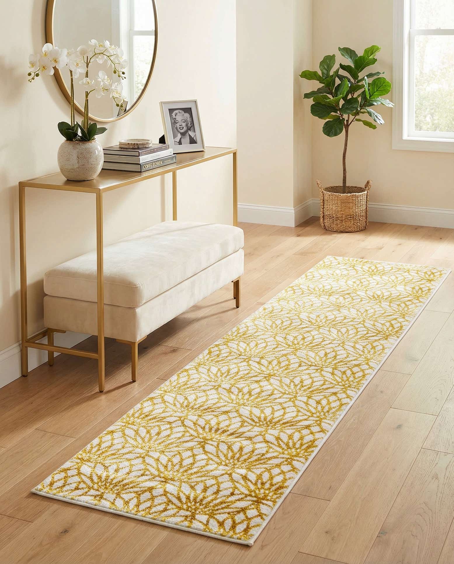 80cm x 365cm Marilyn Monroe™ Glam Dahlia Alfombra Pasillera