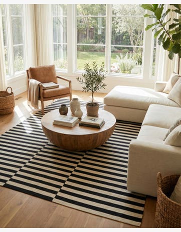 8' 7 x 9' 10 Hand Woven Kilim Modern Wool Rug