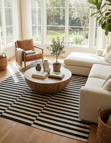8' 7 x 9' 10 Hand Woven Kilim Modern Wool Rug