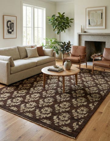 6' 6 x 9' 8 Hand Knotted Modern Ziegler Rug