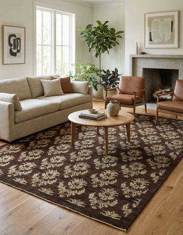 6' 6 x 9' 8 Hand Knotted Modern Ziegler Rug