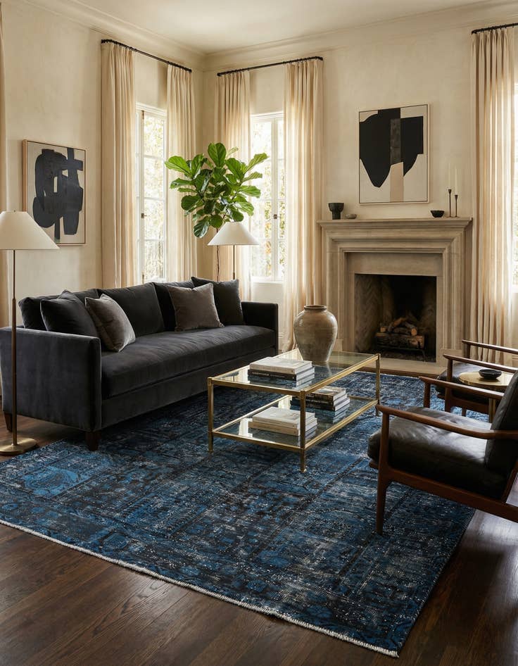 Detail image of 5' 7 x 10' 1  Hand Knotted Ultra Vintage Persian Wool Rug