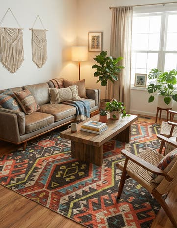 9' x 12' Chenille Jute Rug
