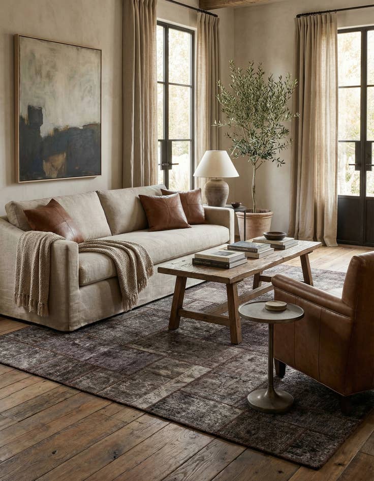 Detail image of 8' 4 x 10' Hand Knotted Ultra Vintage Persian Wool Rug