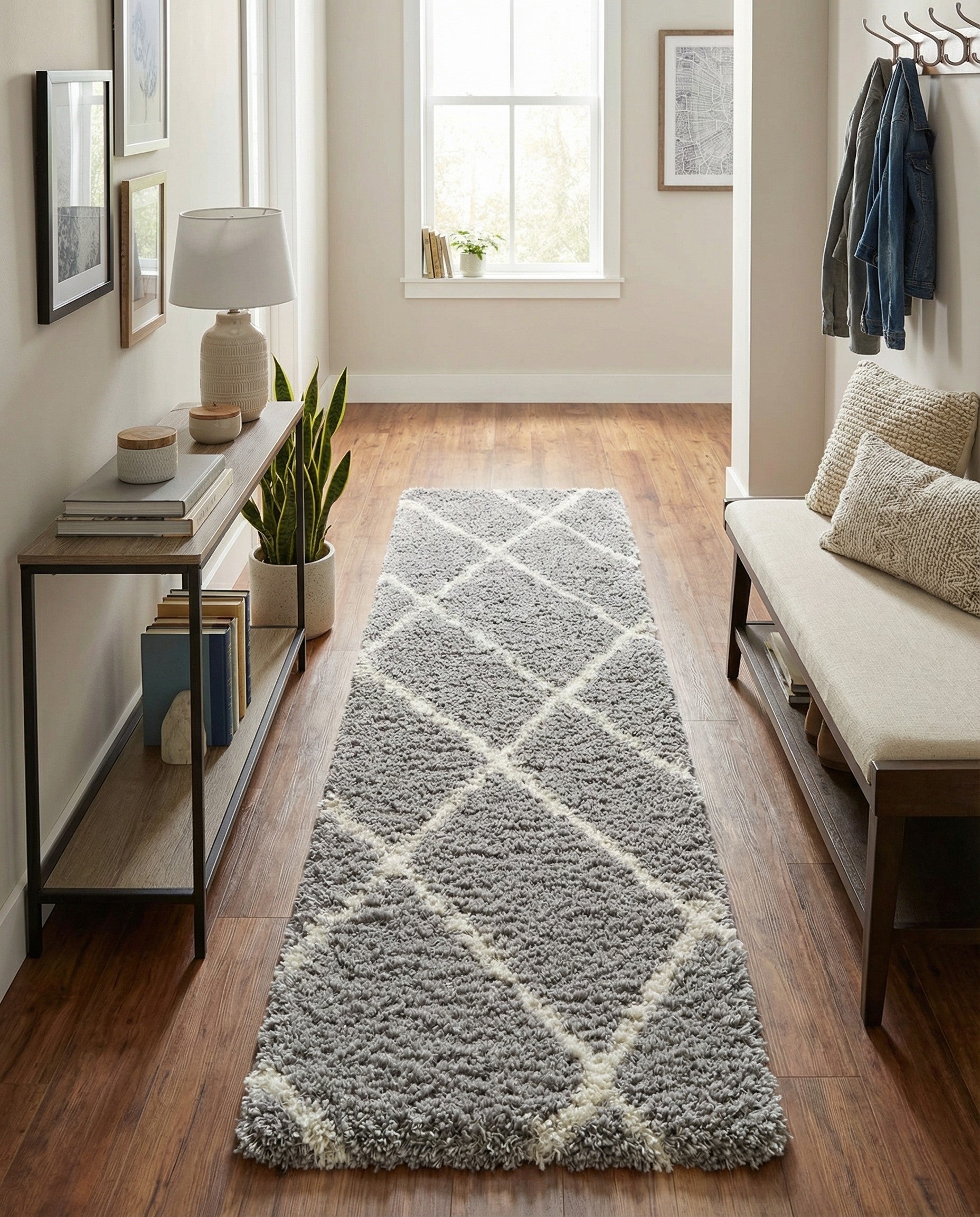 2' 7 x 10' Infinity Shag Runner Rug