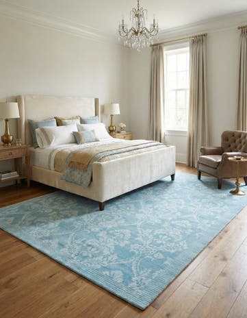 5' 10 x 8' Hand Knotted Darya Wool Rug