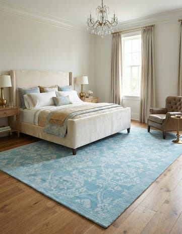 5' 10 x 8' Hand Knotted Darya Wool Rug