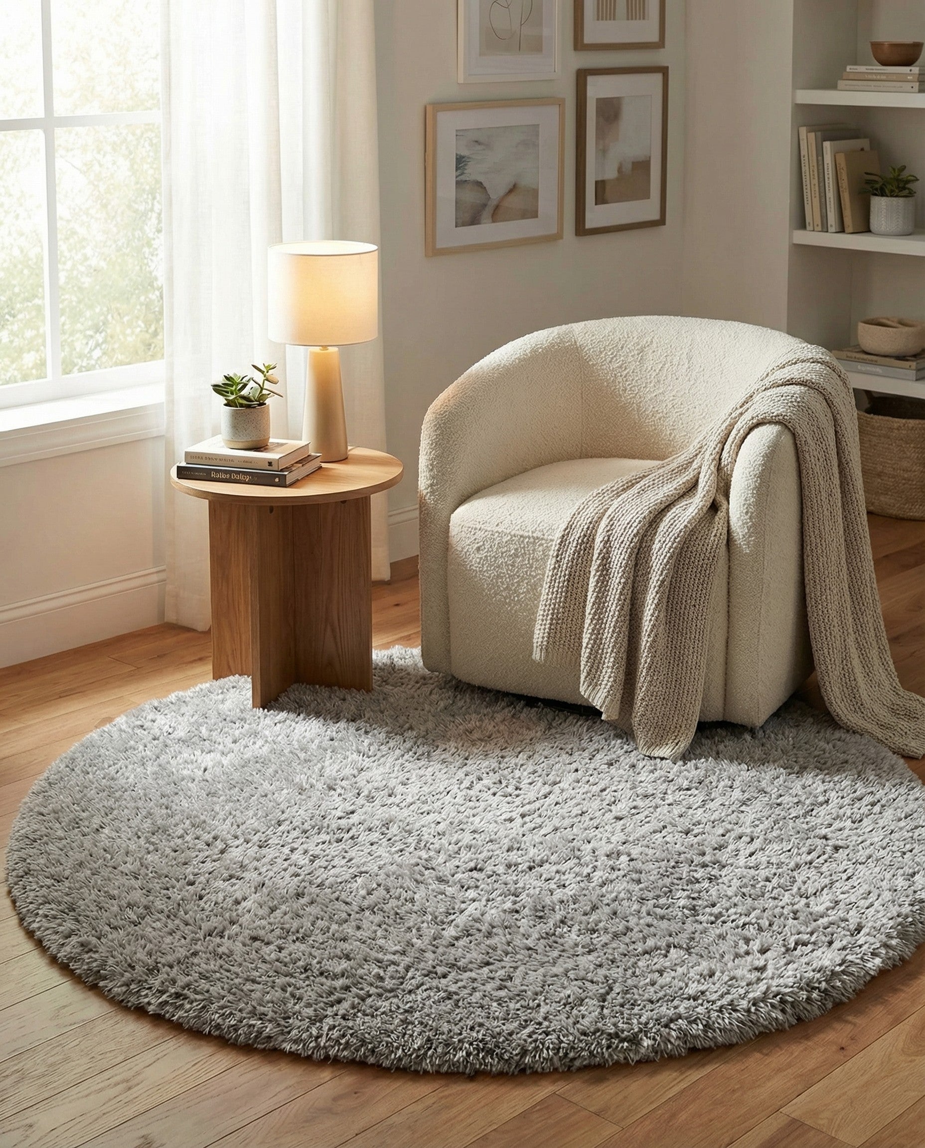  5' 3 x 5' 3 Marilyn Monroe&trade; Shag Round Rug