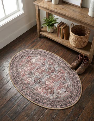 2' x 3' 1 Washable Timeless Oval Rug