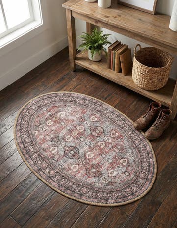 2' x 3' 1 Washable Timeless Oval Rug