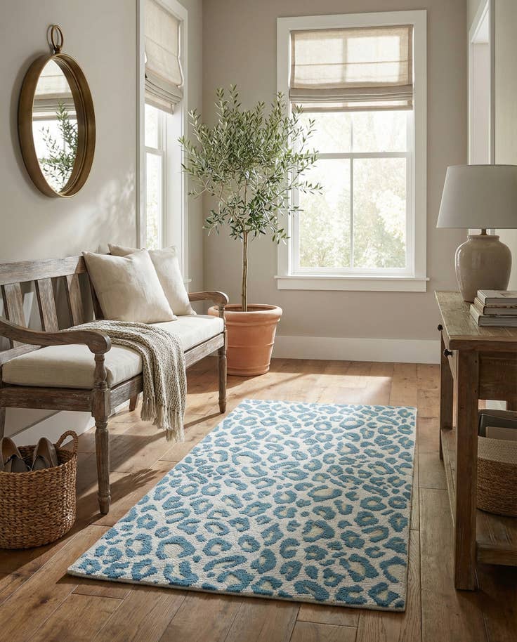 Detail image of 4' 1 x 5' 11 Hand Knotted Gabbeh Oriental Rug