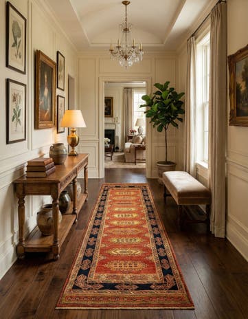 2' 10 x 9' 8 Luribaft Wool Runner Rug