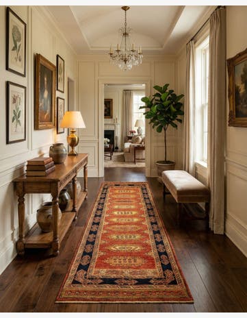2' 10 x 9' 8 Luribaft Wool Runner Rug