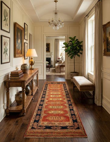 2' 10 x 9' 8 Luribaft Wool Runner Rug