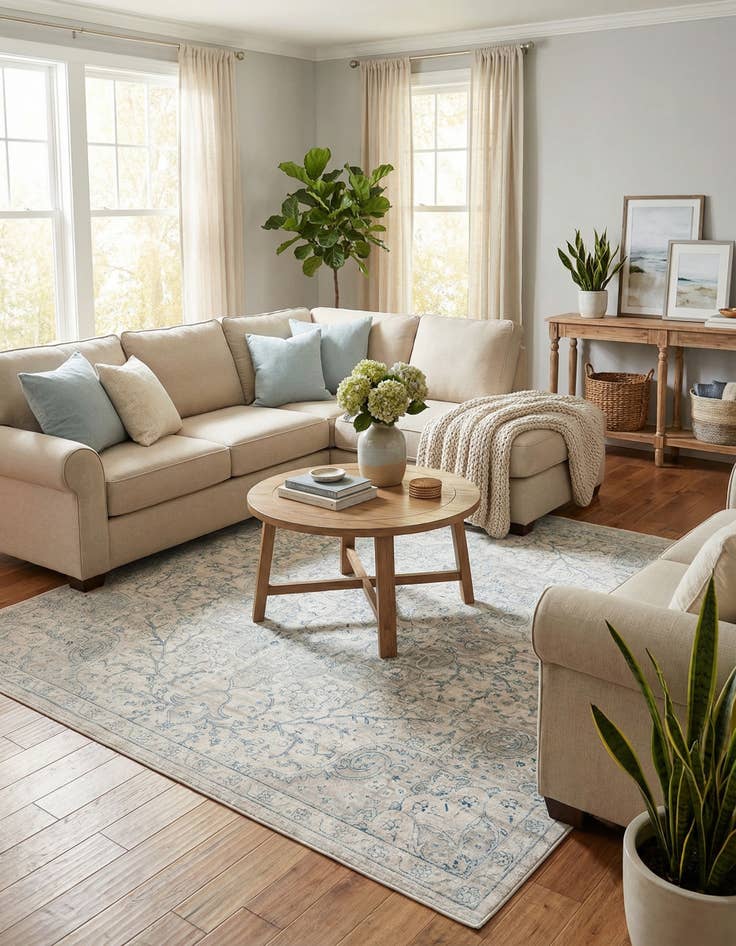 Detail image of 8' x 8' Newport Square Rug