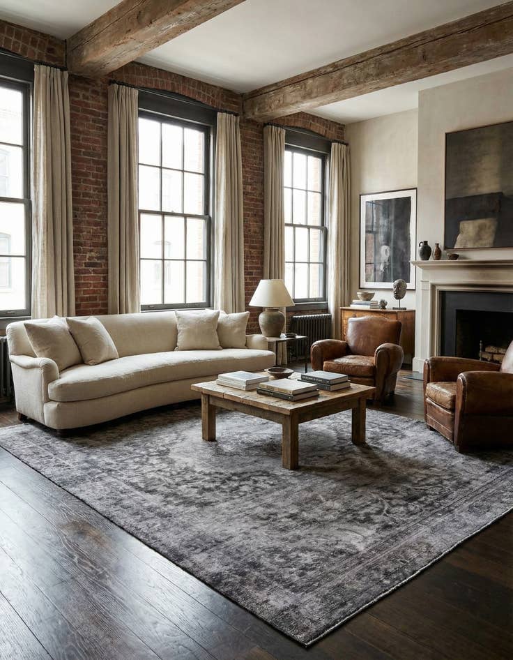 Detail image of 8' 9 x 12' 4  Hand Knotted Ultra Vintage Persian Wool Rug