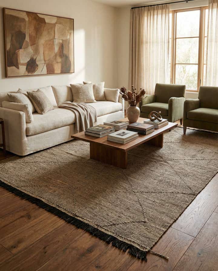 8' 3 x 9' 8 Hand Knotted Moroccan Wool Rug