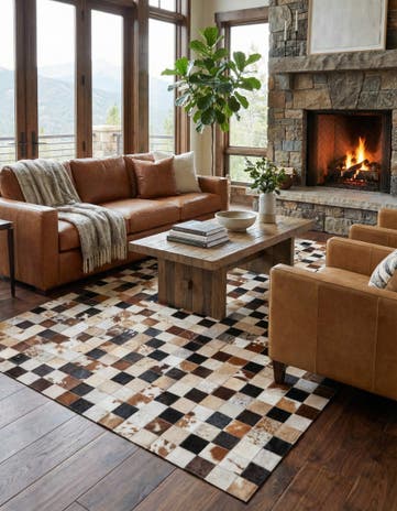 5' x 8' Cowhide Rug