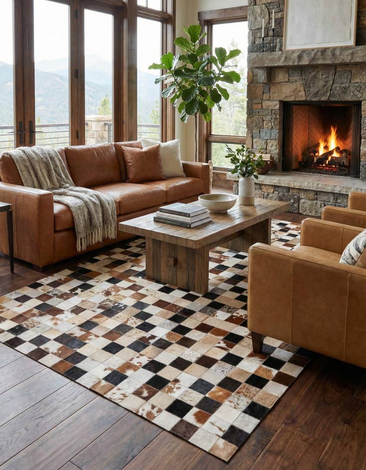 Detail image of  5' x 8' Cowhide Rug