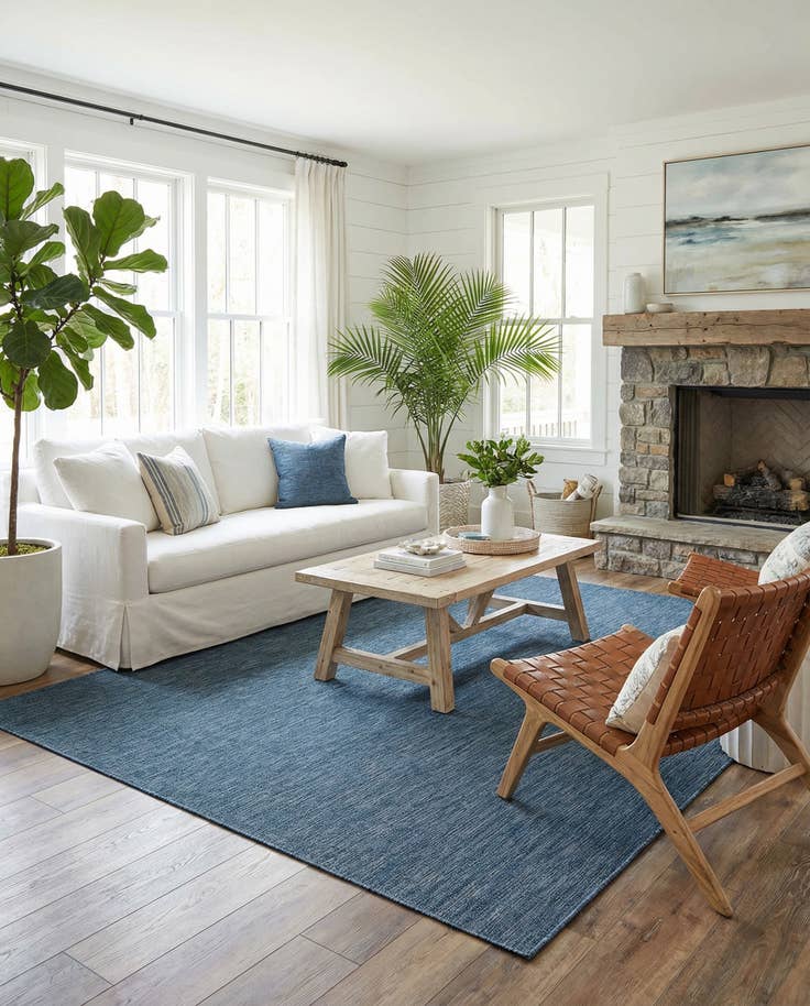 Detail image of 10' x 14' Easy-Clean Solid Indoor / Outdoor Rug
