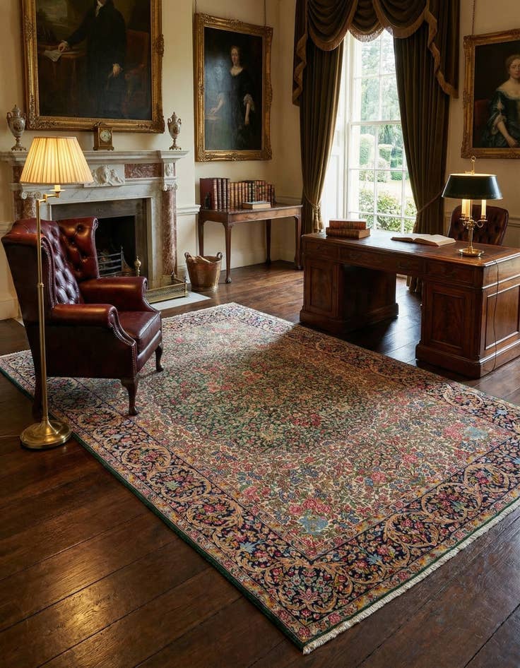 Detail image of 5' 7 x 8' 10 Kerman Rug