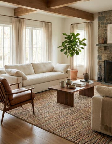 6' 8 x 9' 7 Hand Knotted Modern Ziegler Rug