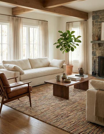 6' 8 x 9' 7 Hand Knotted Modern Ziegler Rug