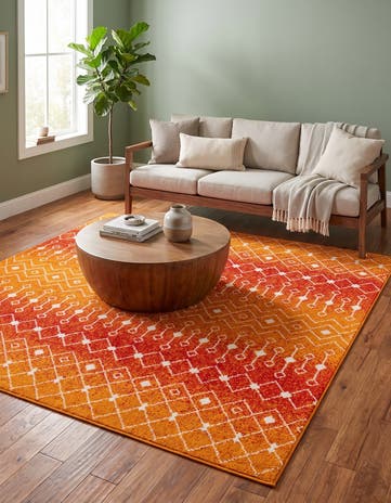 7' 10 x 7' 10 Moroccan Trellis Square Rug