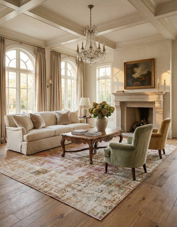 Detail image of 9' 6 x 12' 7  Hand Knotted Ultra Vintage Persian Wool Rug