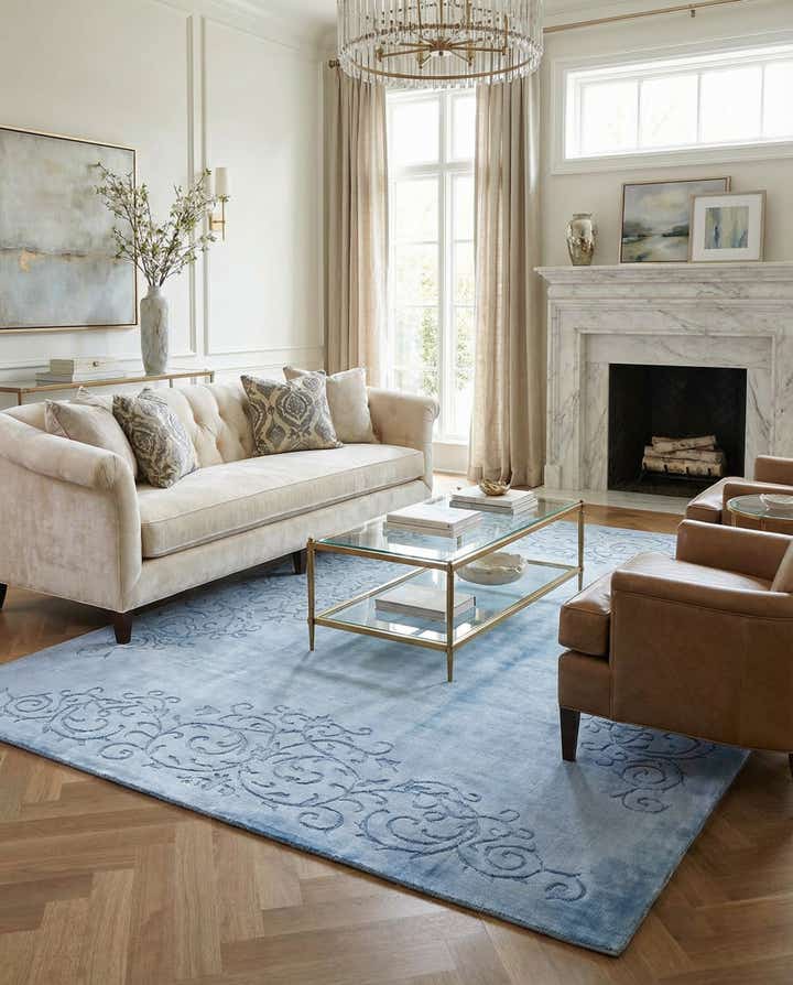 5' 7 x 7' 11 Hand Knotted Darya Wool Rug