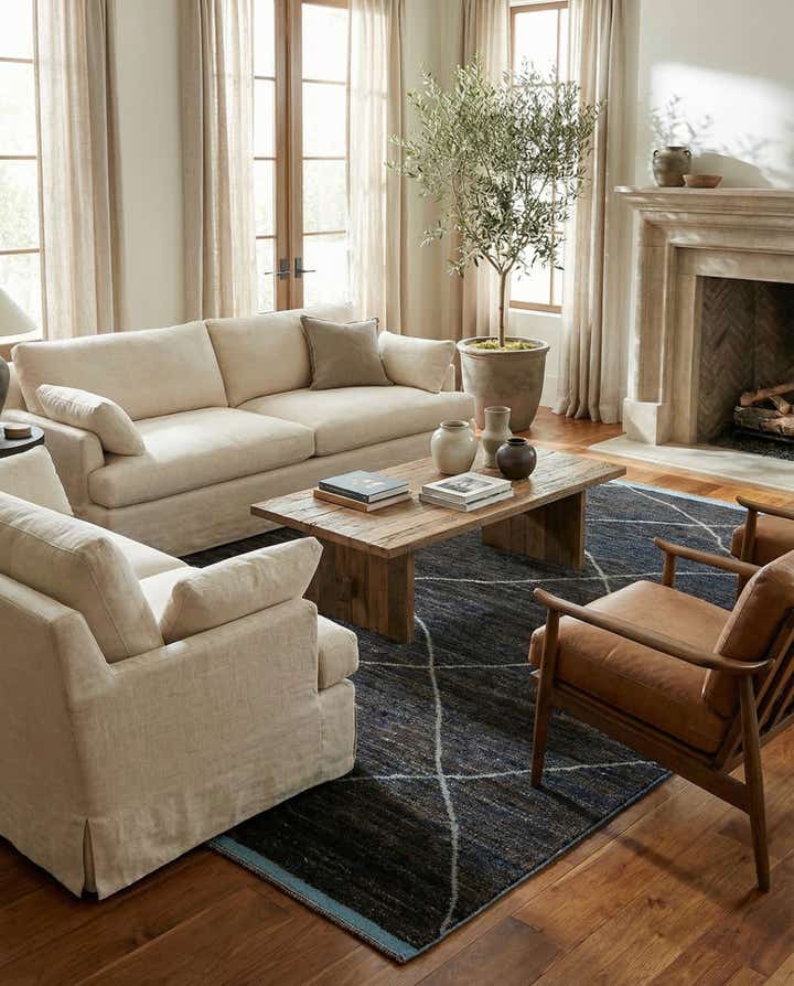 8' 8 x 12' 4 Hand Knotted Moroccan Wool Rug