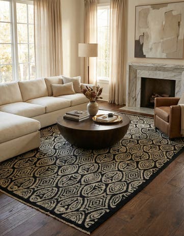 8' 6 x 10' 5 Hand Knotted Darya Wool Rug