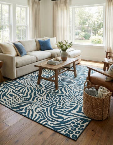 10' x 14' Easy-Clean Safari Indoor / Outdoor Rug