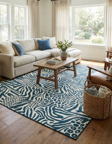 10' x 14' Easy-Clean Safari Indoor / Outdoor Rug