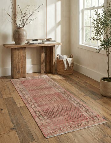 3' 6 x 10' Hand Knotted Ultra Vintage Persian Wool Runner Rug