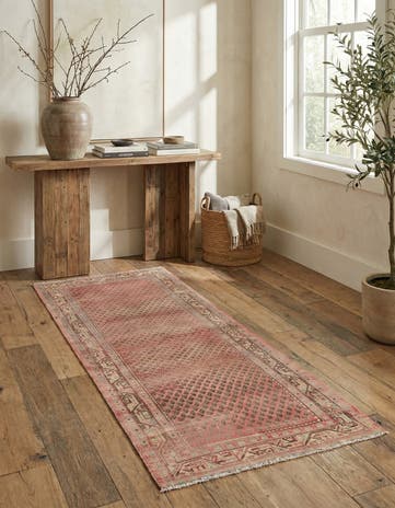 3' 6 x 10' Hand Knotted Ultra Vintage Persian Wool Runner Rug
