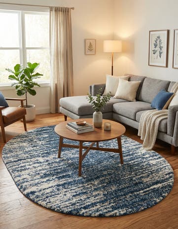 7' 10 x 10' Serenity Shag Oval Rug