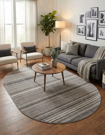 5' 3 x 8' Gemstone Oval Rug