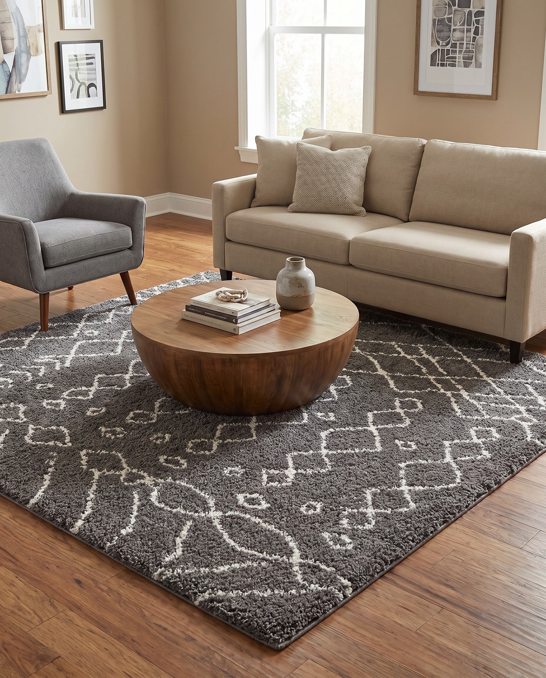 8' x 8' Moroccan Shag Square Rug