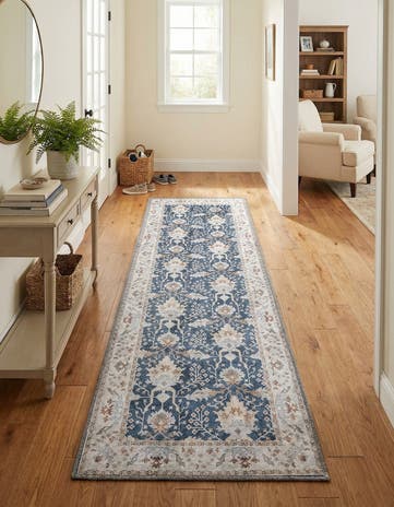 2' x 6' 1 Washable Timeless Runner Rug