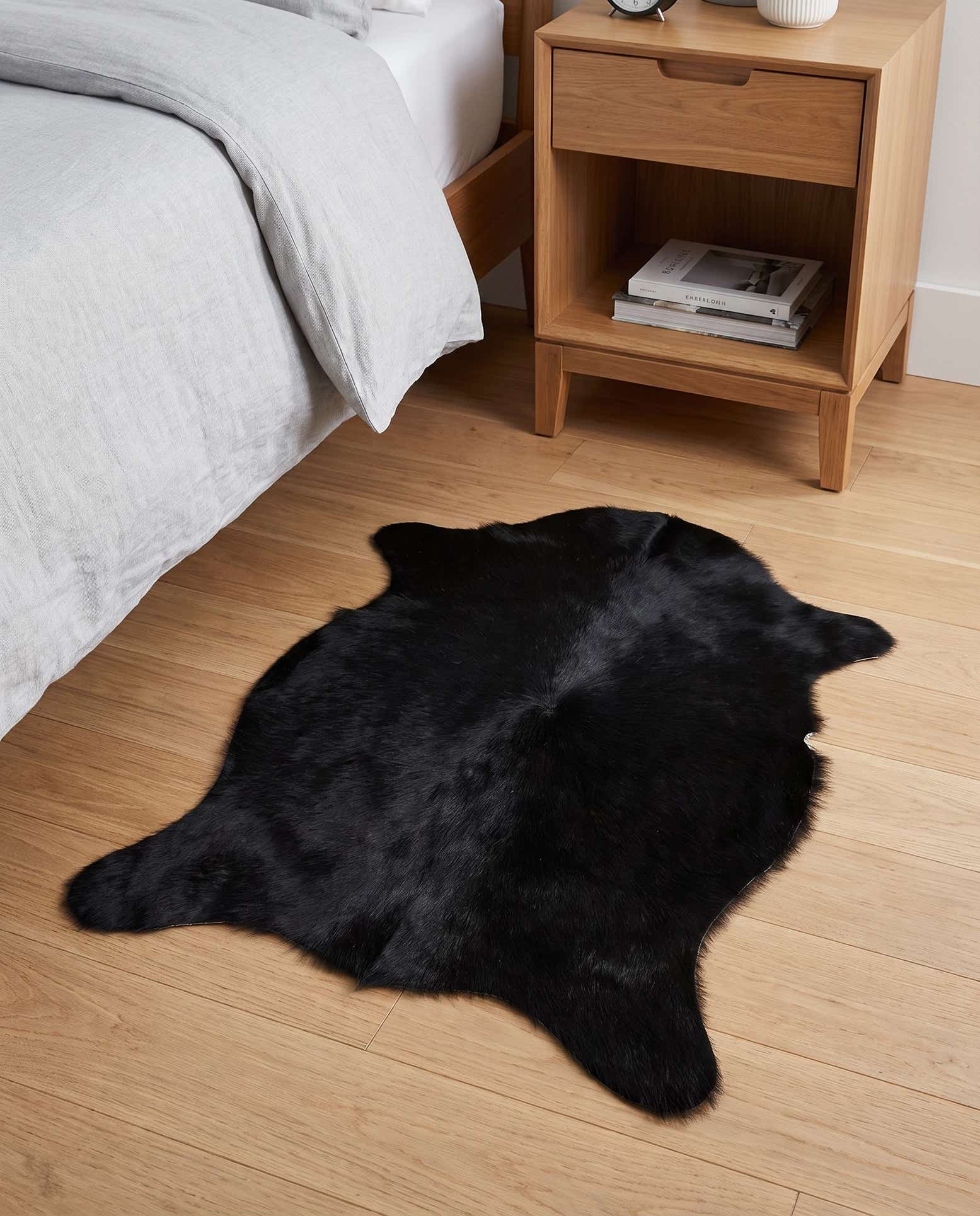 50cm x 75cm Cowhide Leather Rug