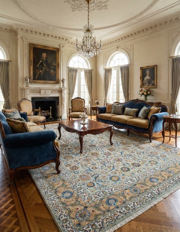 8' 9 x 13' 3 Kashan Rug