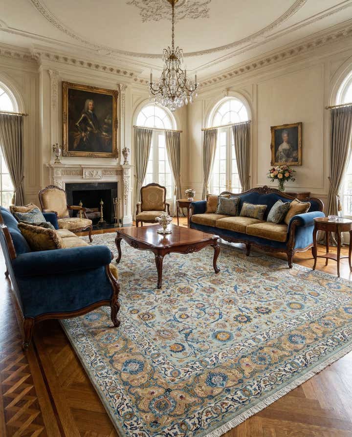8' 9 x 13' 3 Kashan Rug