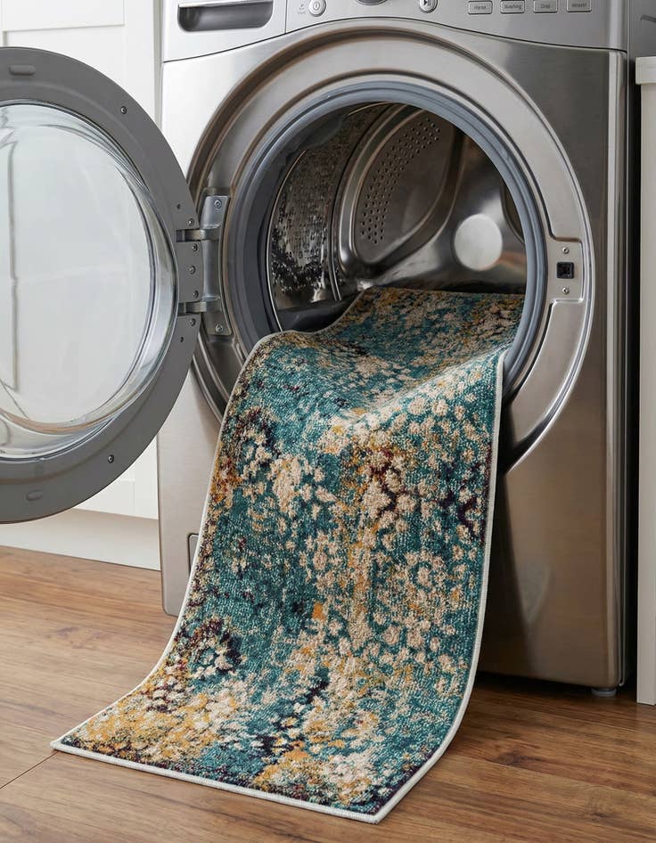 Detail image of 2' x 6' 9  Washable Arte Runner Rug