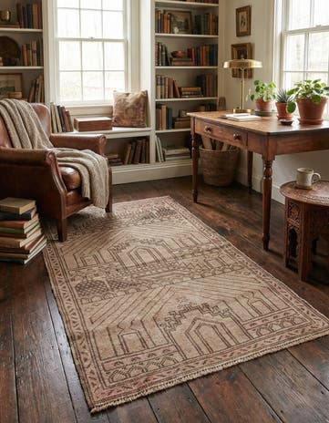 3' 2 x 4' 10 Hand Knotted Balouch Persian Wool Rug