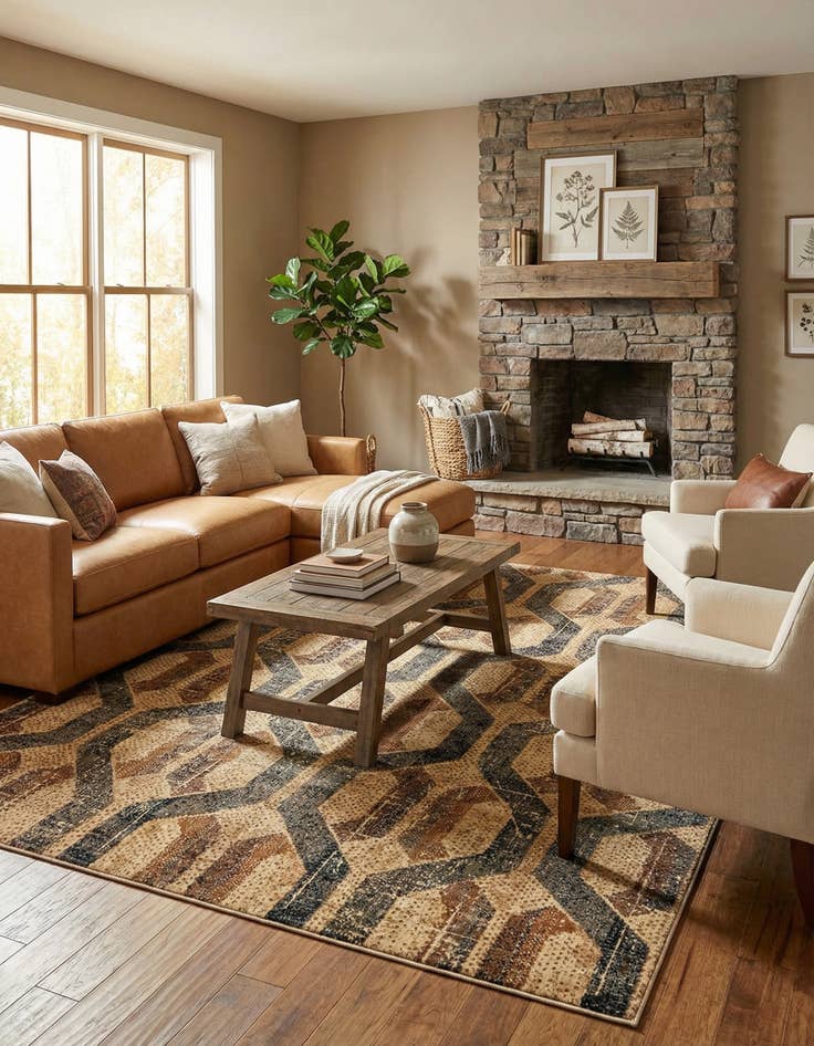 Detail image of 9' x 12' Saturn Rug