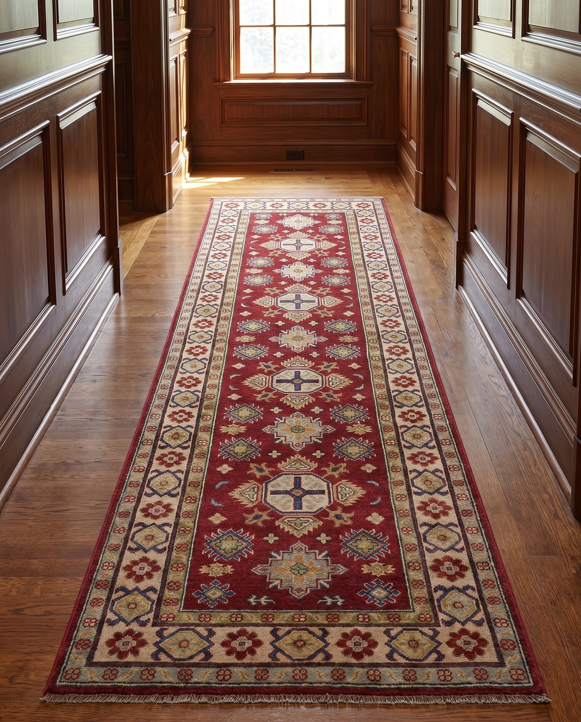 2' 8 x 9' 10 Hand Knotted Kazak Runner Rug