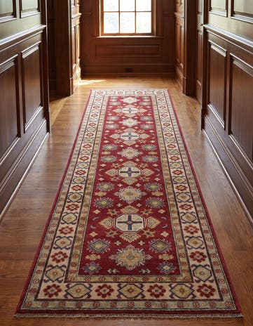 2' 8 x 9' 10 Hand Knotted Kazak Runner Rug
