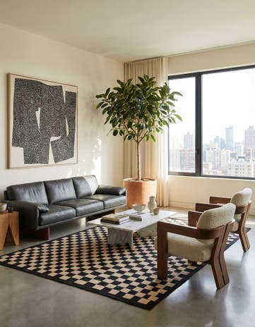 5' 8 x 7' 6 Hand Woven Kilim Modern Wool Rug