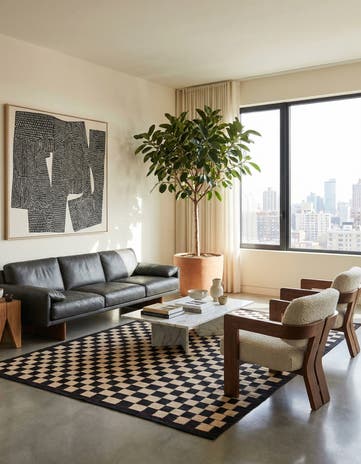 5' 8 x 7' 6 Hand Woven Kilim Modern Wool Rug
